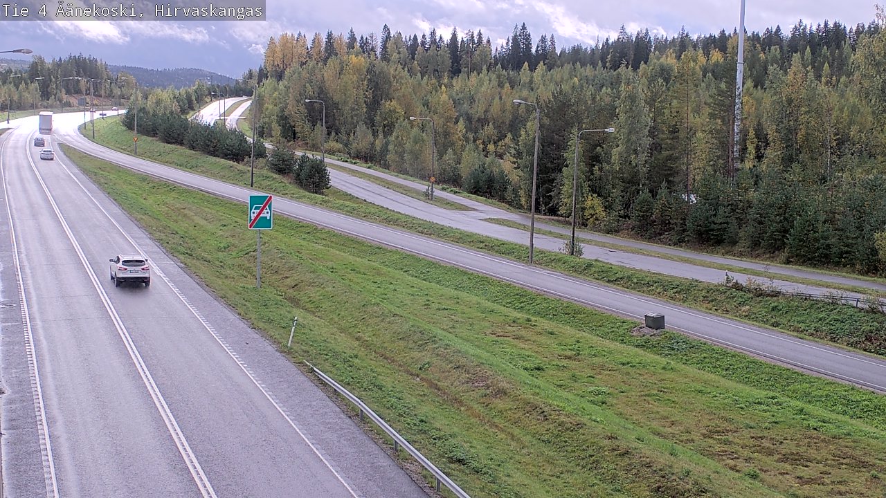 Weather Camera Image Road 4 Äänekoski, Hirvaskangas, Äänekoski, Keski-Suomi