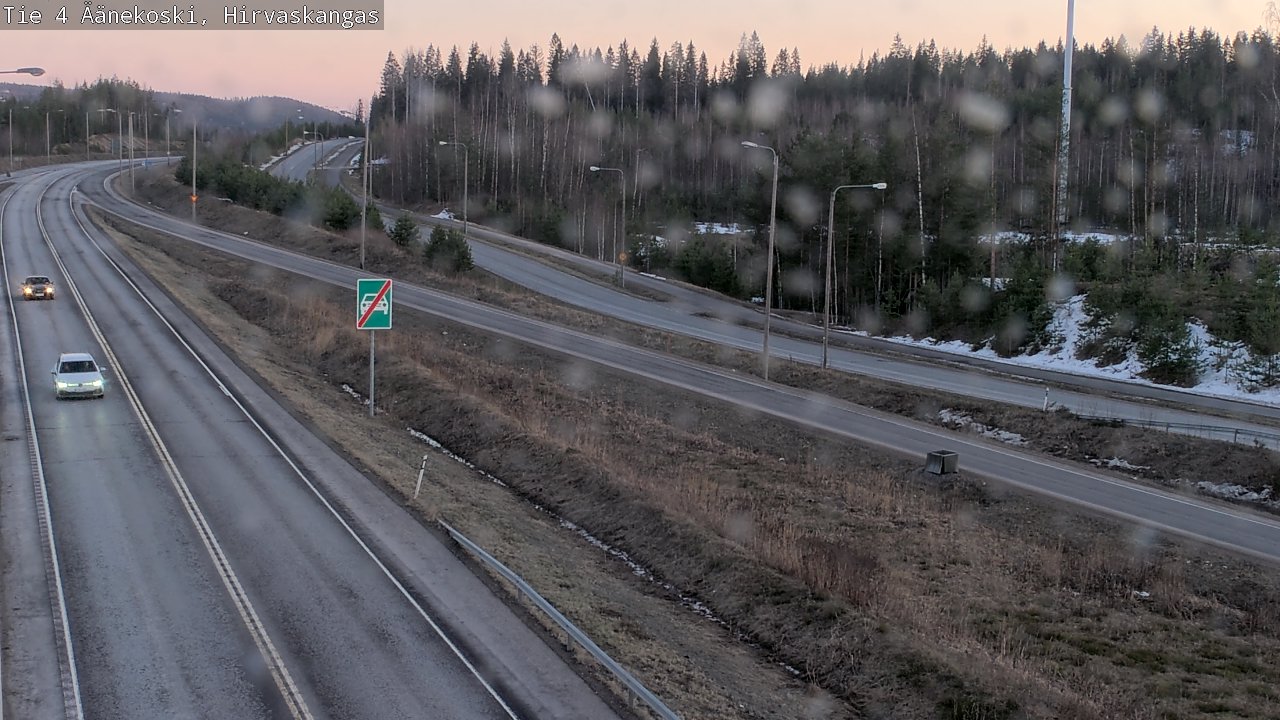 Weather Camera Image Road 4 Äänekoski, Hirvaskangas, Äänekoski, Keski-Suomi