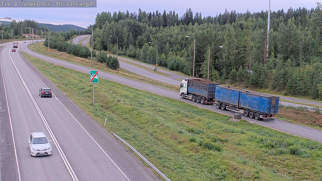 Weather Camera Image Road 4 Äänekoski, Hirvaskangas, Äänekoski, Keski-Suomi