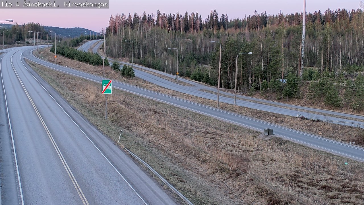 Weather Camera Image Väg 4 Äänekoski, Hirvaskangas, Äänekoski, Keski-Suomi