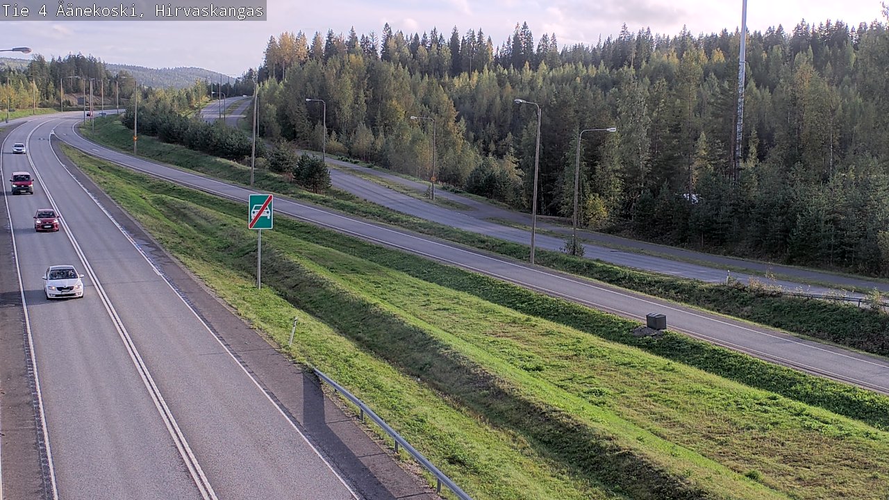Weather Camera Image Road 4 Äänekoski, Hirvaskangas, Äänekoski, Keski-Suomi