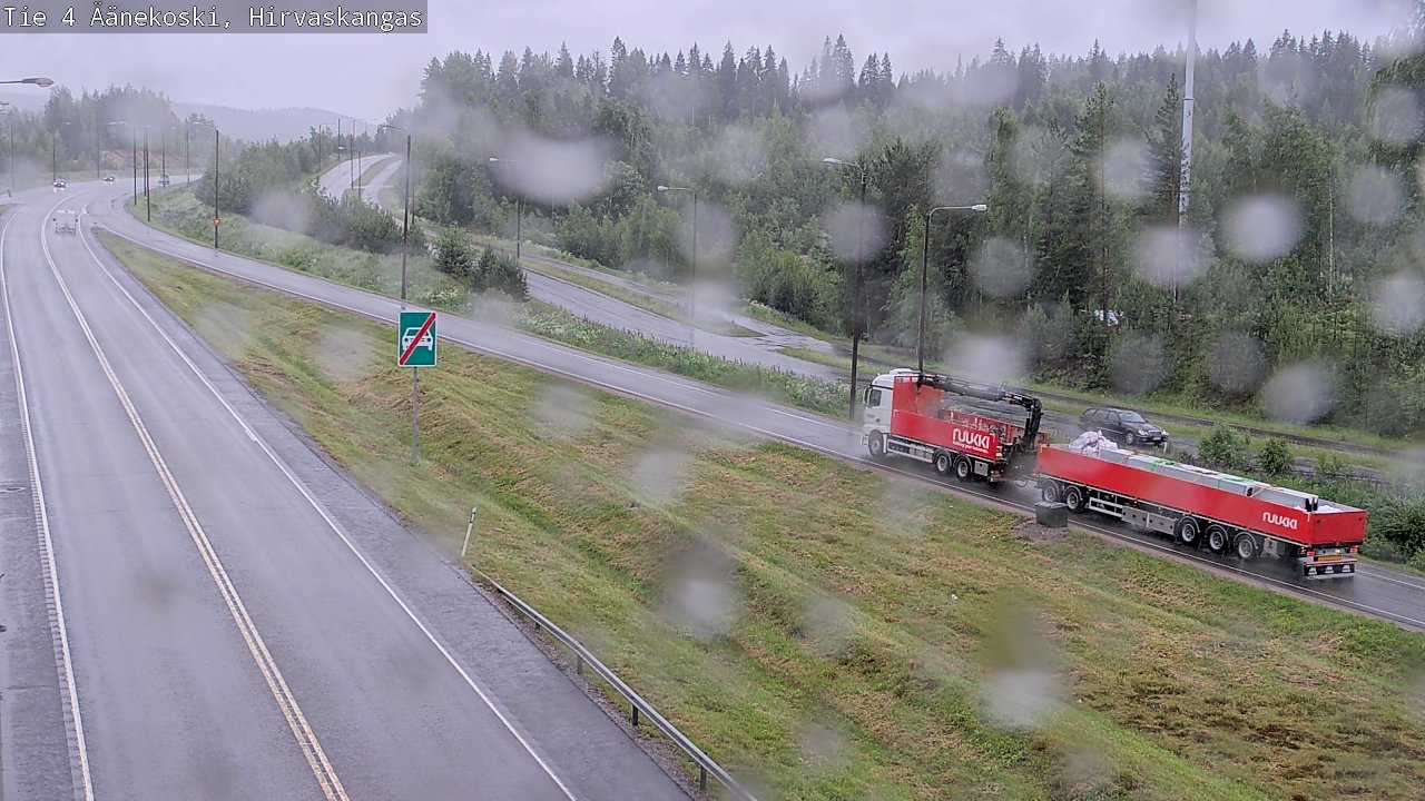 Weather Camera Image Väg 4 Äänekoski, Hirvaskangas, Äänekoski, Keski-Suomi