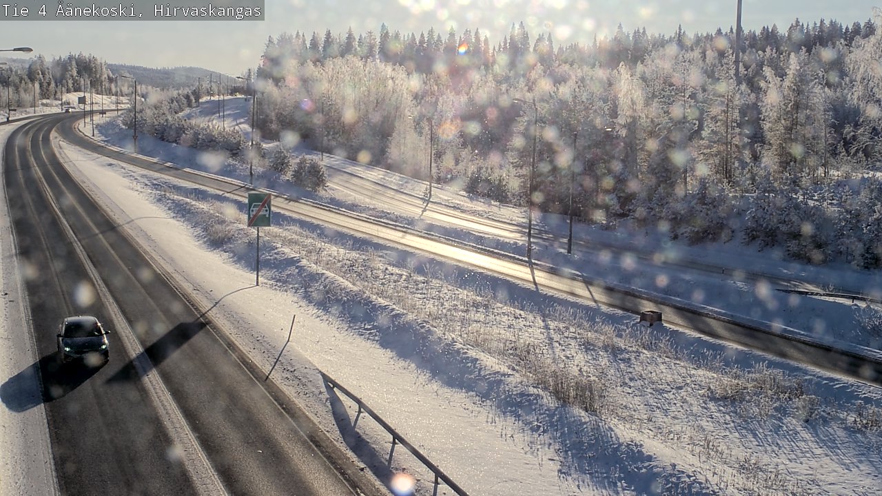 Weather Camera Image Road 4 Äänekoski, Hirvaskangas, Äänekoski, Keski-Suomi