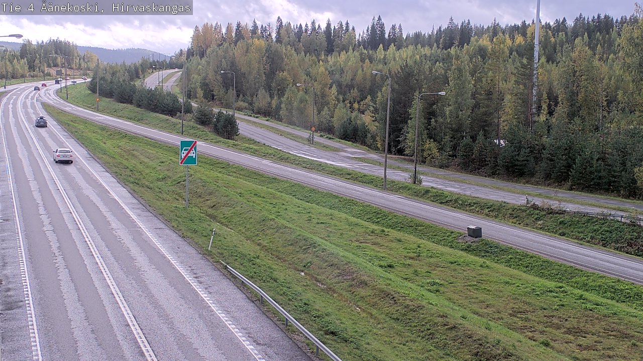 Weather Camera Image Road 4 Äänekoski, Hirvaskangas, Äänekoski, Keski-Suomi