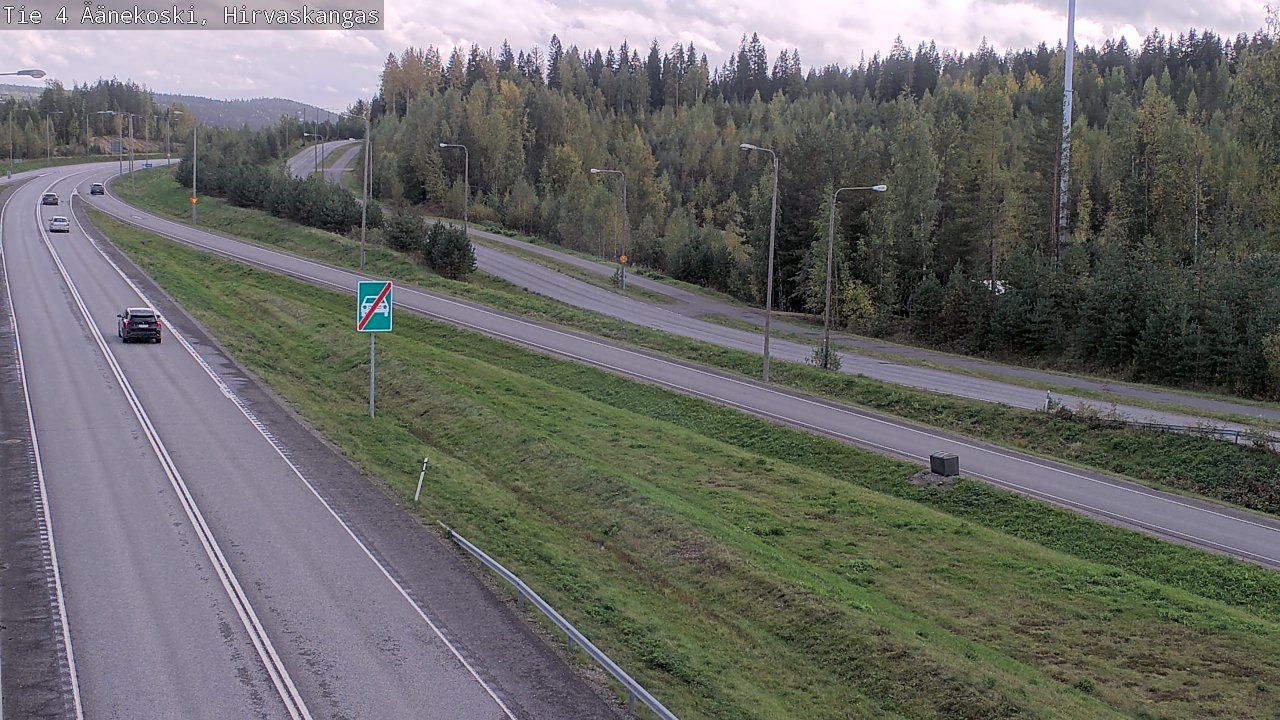 Weather Camera Image Road 4 Äänekoski, Hirvaskangas, Äänekoski, Keski-Suomi