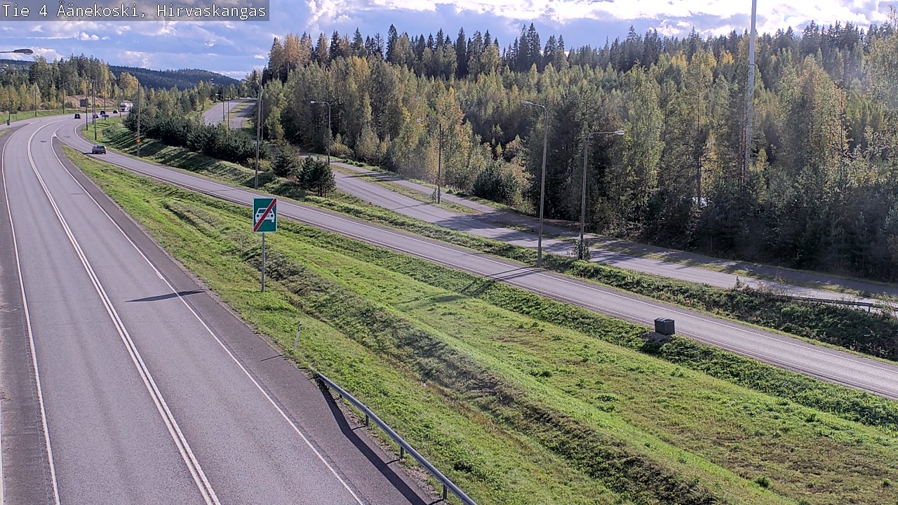 Weather Camera Image Väg 4 Äänekoski, Hirvaskangas, Äänekoski, Keski-Suomi