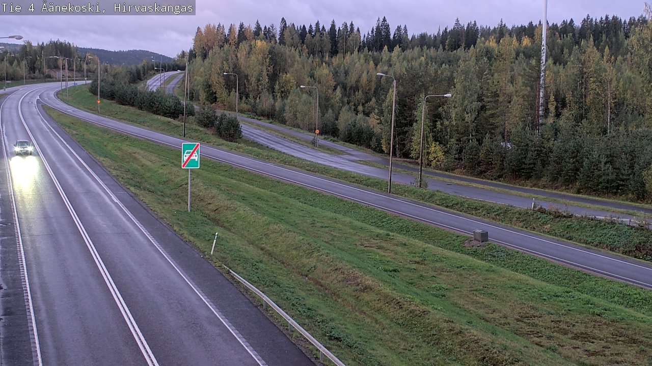Weather Camera Image Road 4 Äänekoski, Hirvaskangas, Äänekoski, Keski-Suomi