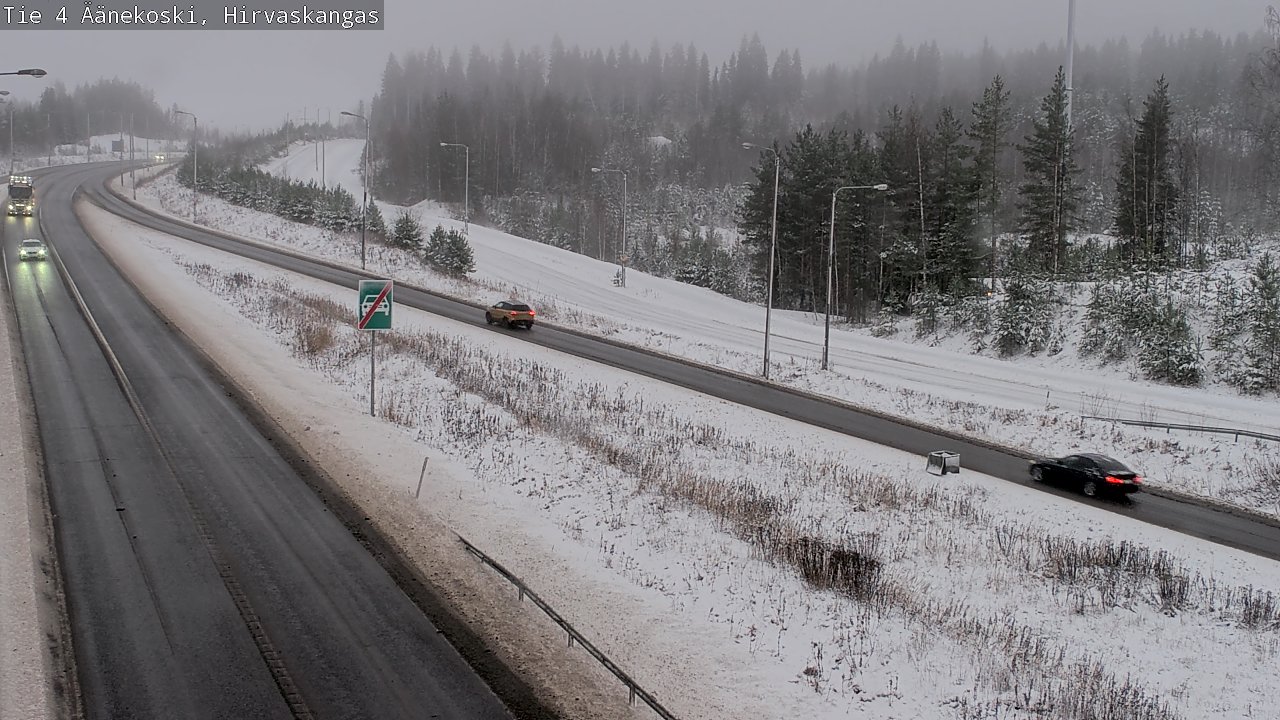 Weather Camera Image Väg 4 Äänekoski, Hirvaskangas, Äänekoski, Keski-Suomi