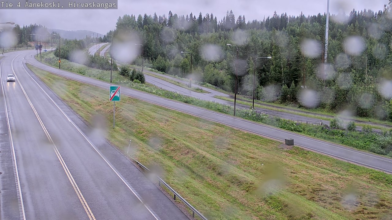 Weather Camera Image Väg 4 Äänekoski, Hirvaskangas, Äänekoski, Keski-Suomi