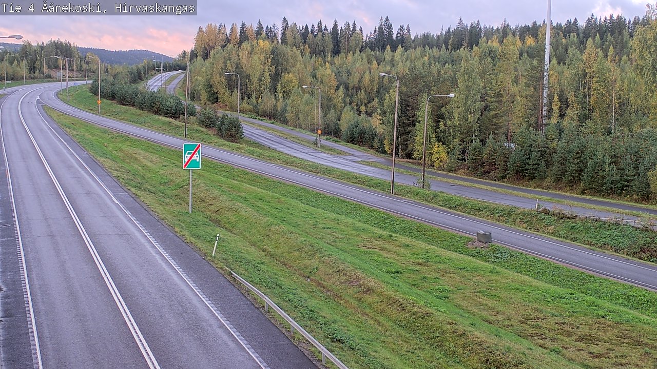 Weather Camera Image Road 4 Äänekoski, Hirvaskangas, Äänekoski, Keski-Suomi