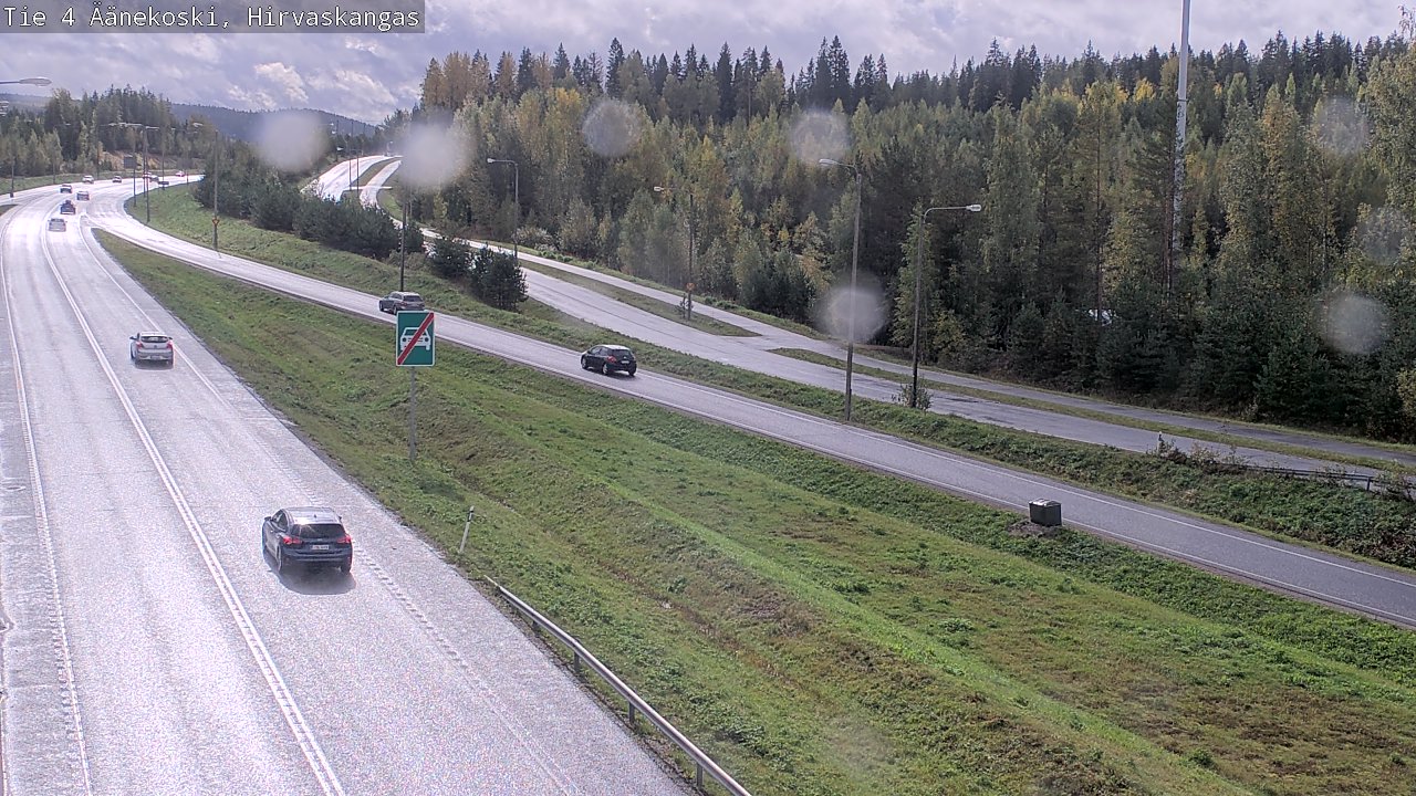 Weather Camera Image Road 4 Äänekoski, Hirvaskangas, Äänekoski, Keski-Suomi