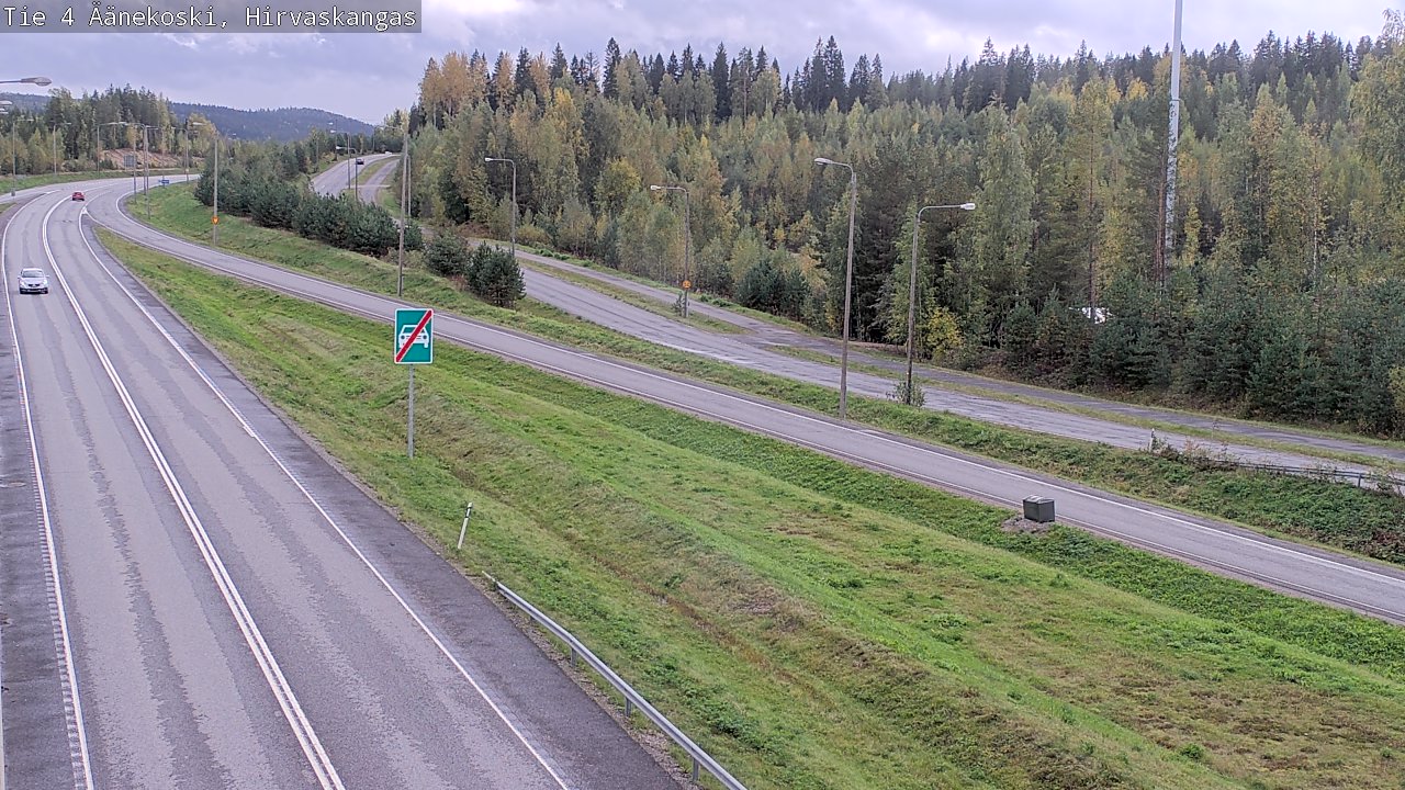 Weather Camera Image Road 4 Äänekoski, Hirvaskangas, Äänekoski, Keski-Suomi
