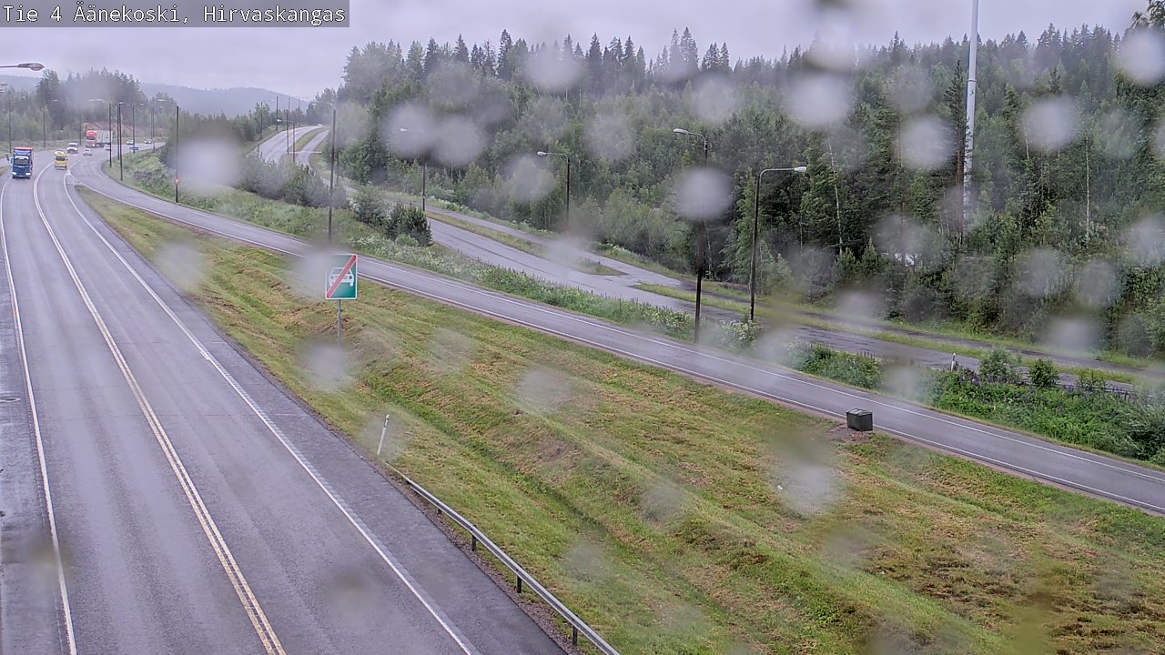 Weather Camera Image Väg 4 Äänekoski, Hirvaskangas, Äänekoski, Keski-Suomi