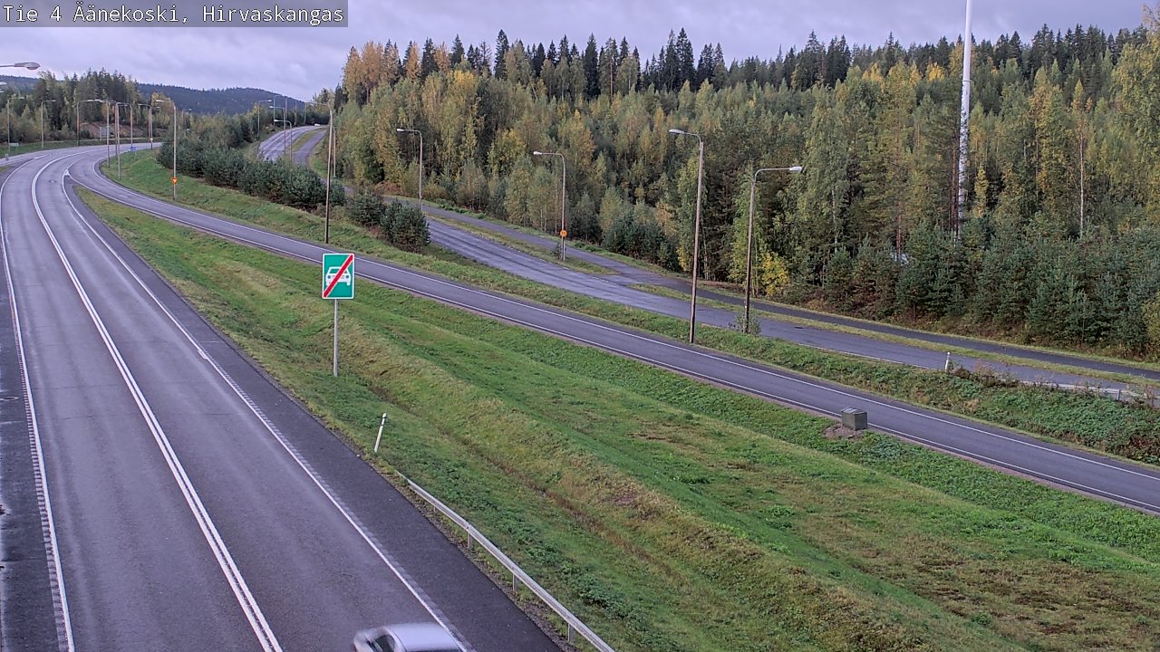 Weather Camera Image Road 4 Äänekoski, Hirvaskangas, Äänekoski, Keski-Suomi
