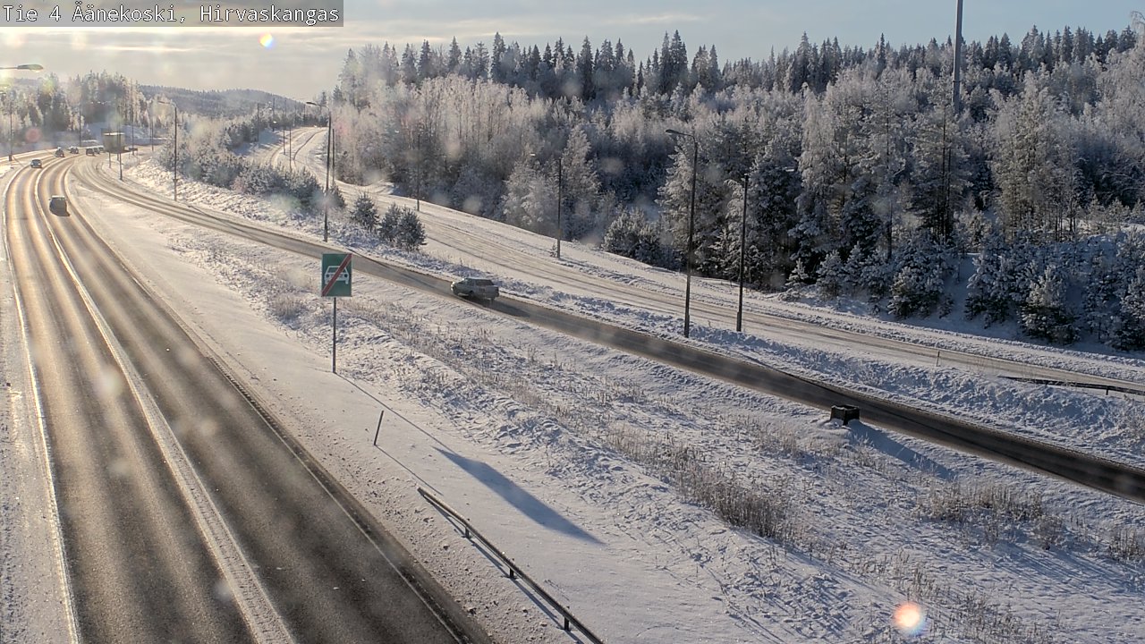 Weather Camera Image Road 4 Äänekoski, Hirvaskangas, Äänekoski, Keski-Suomi