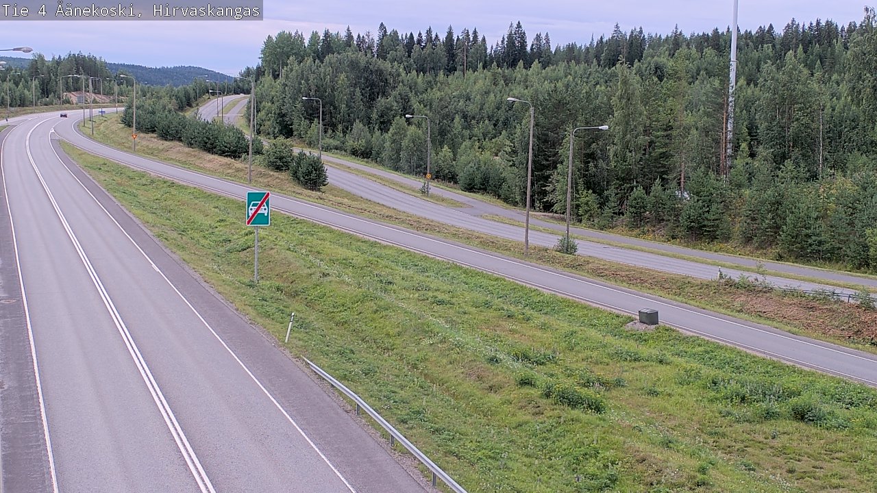 Weather Camera Image Road 4 Äänekoski, Hirvaskangas, Äänekoski, Keski-Suomi