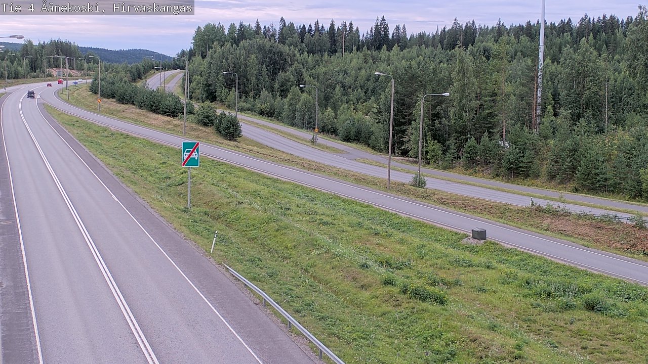 Weather Camera Image Road 4 Äänekoski, Hirvaskangas, Äänekoski, Keski-Suomi