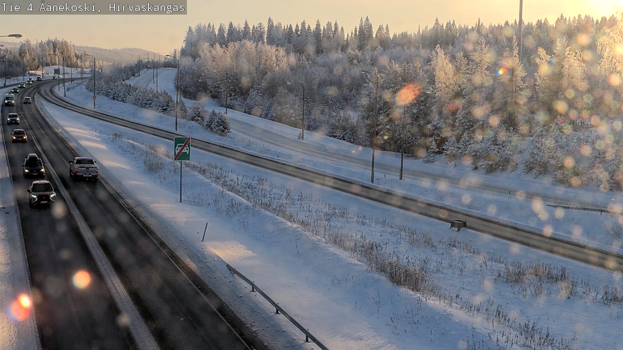 Weather Camera Image Road 4 Äänekoski, Hirvaskangas, Äänekoski, Keski-Suomi
