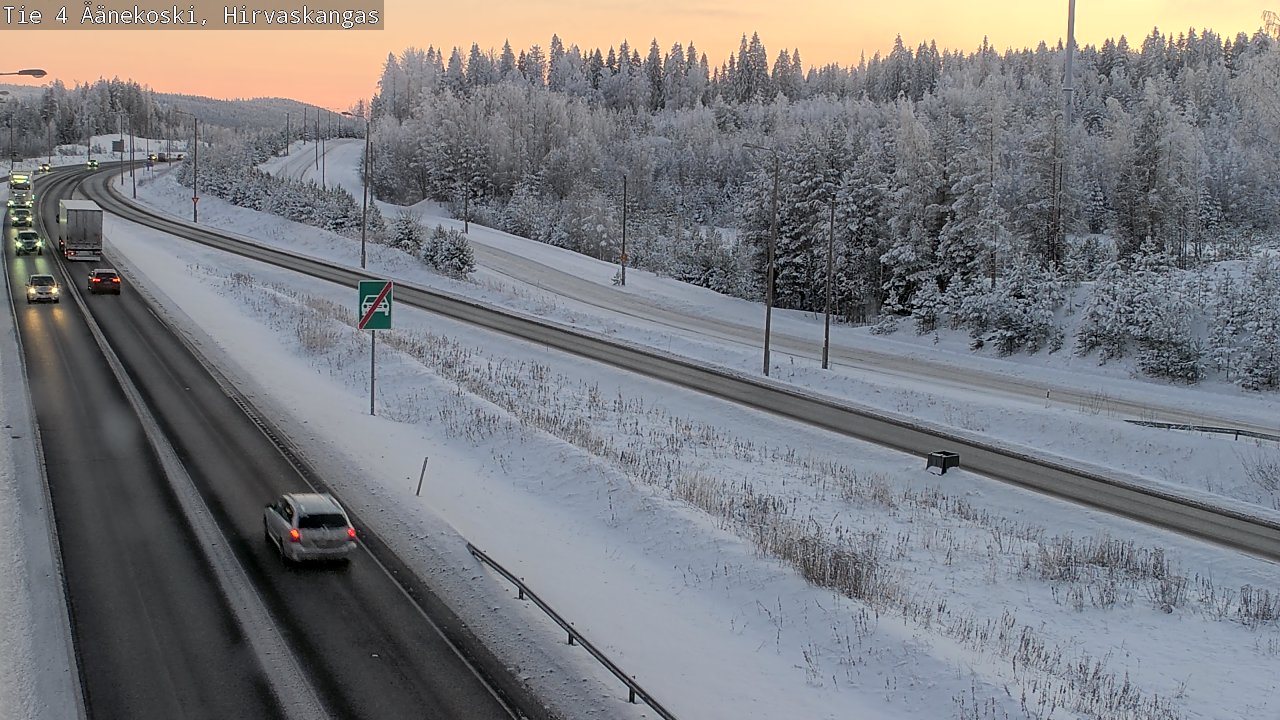 Weather Camera Image Väg 4 Äänekoski, Hirvaskangas, Äänekoski, Keski-Suomi