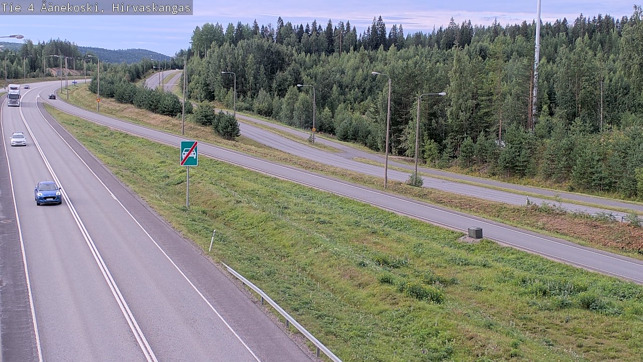 Weather Camera Image Road 4 Äänekoski, Hirvaskangas, Äänekoski, Keski-Suomi