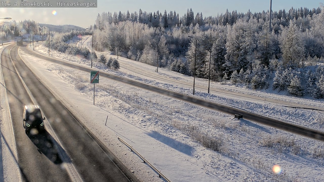 Weather Camera Image Road 4 Äänekoski, Hirvaskangas, Äänekoski, Keski-Suomi