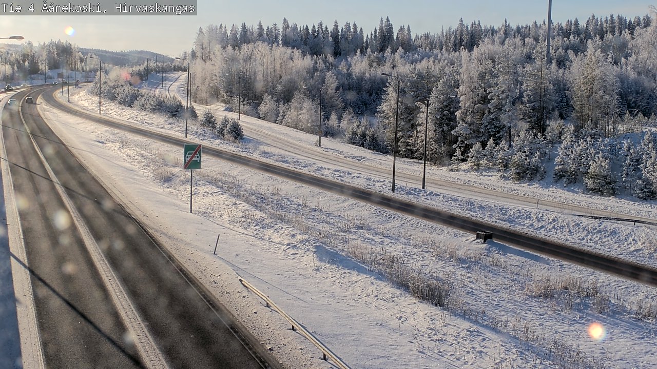 Weather Camera Image Road 4 Äänekoski, Hirvaskangas, Äänekoski, Keski-Suomi