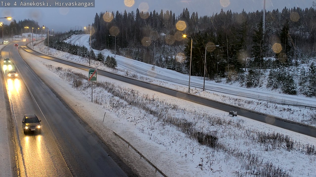 Weather Camera Image Väg 4 Äänekoski, Hirvaskangas, Äänekoski, Keski-Suomi