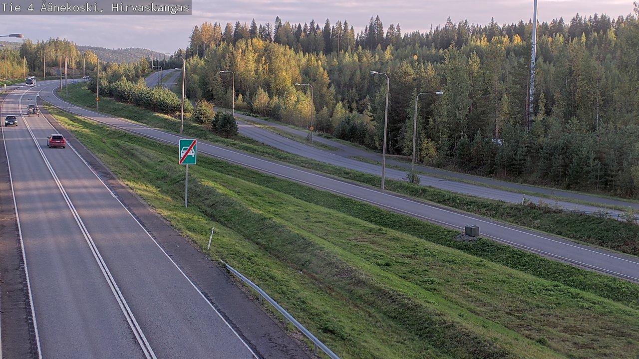 Weather Camera Image Road 4 Äänekoski, Hirvaskangas, Äänekoski, Keski-Suomi