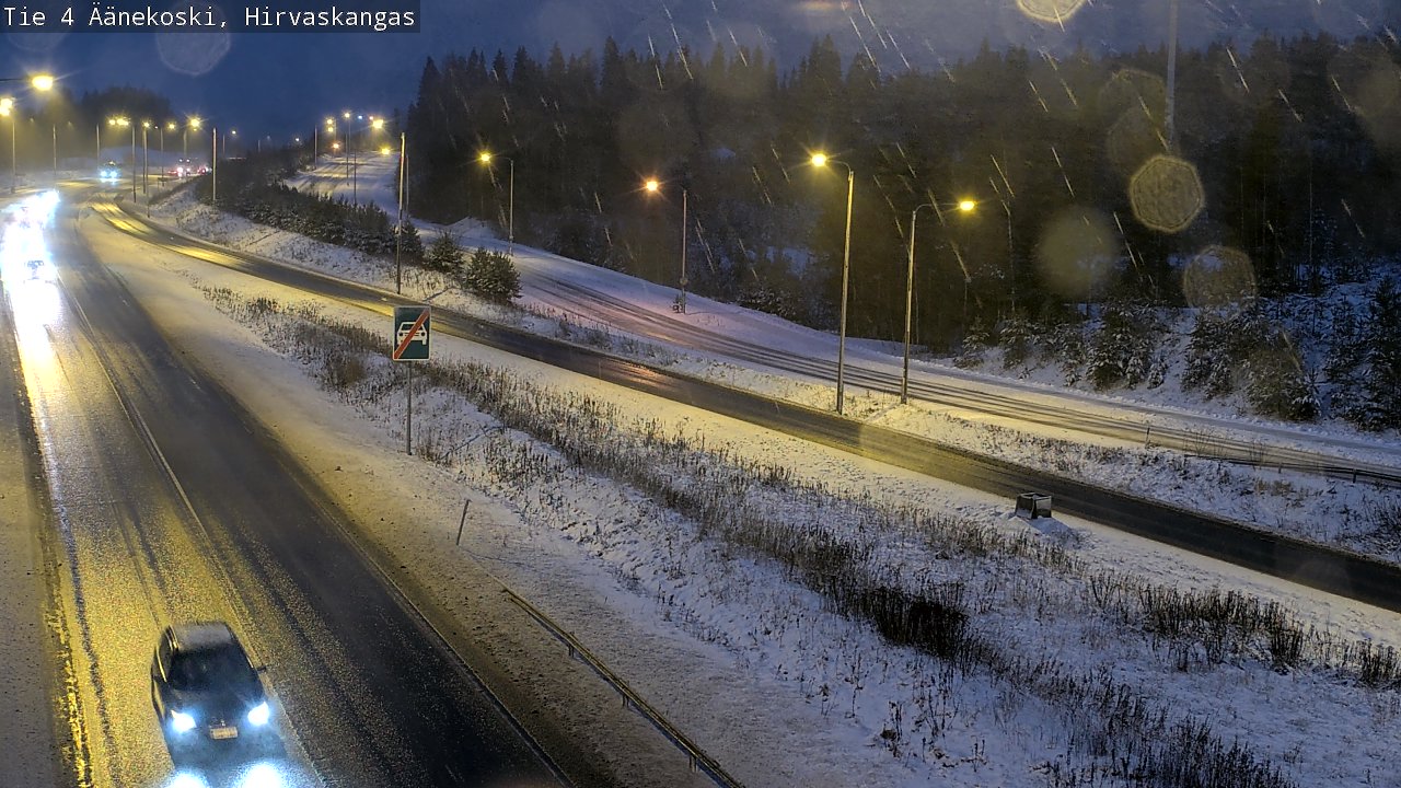 Weather Camera Image Väg 4 Äänekoski, Hirvaskangas, Äänekoski, Keski-Suomi