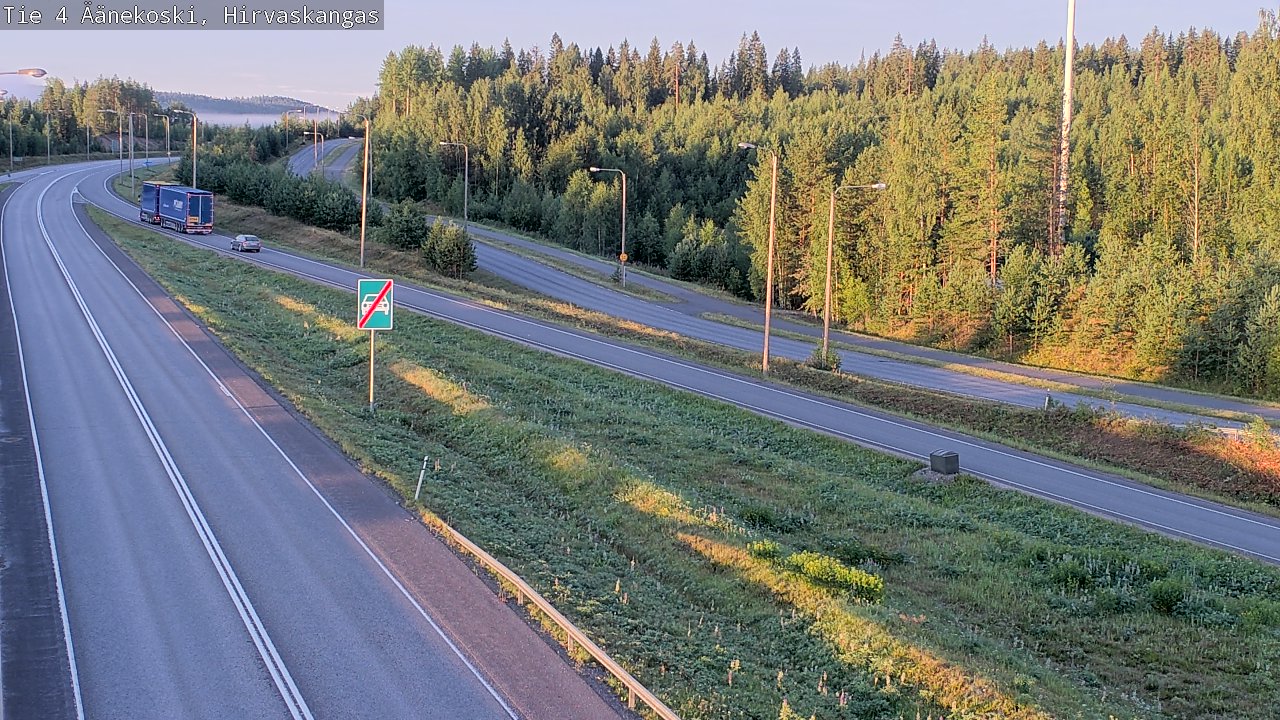 Weather Camera Image Road 4 Äänekoski, Hirvaskangas, Äänekoski, Keski-Suomi
