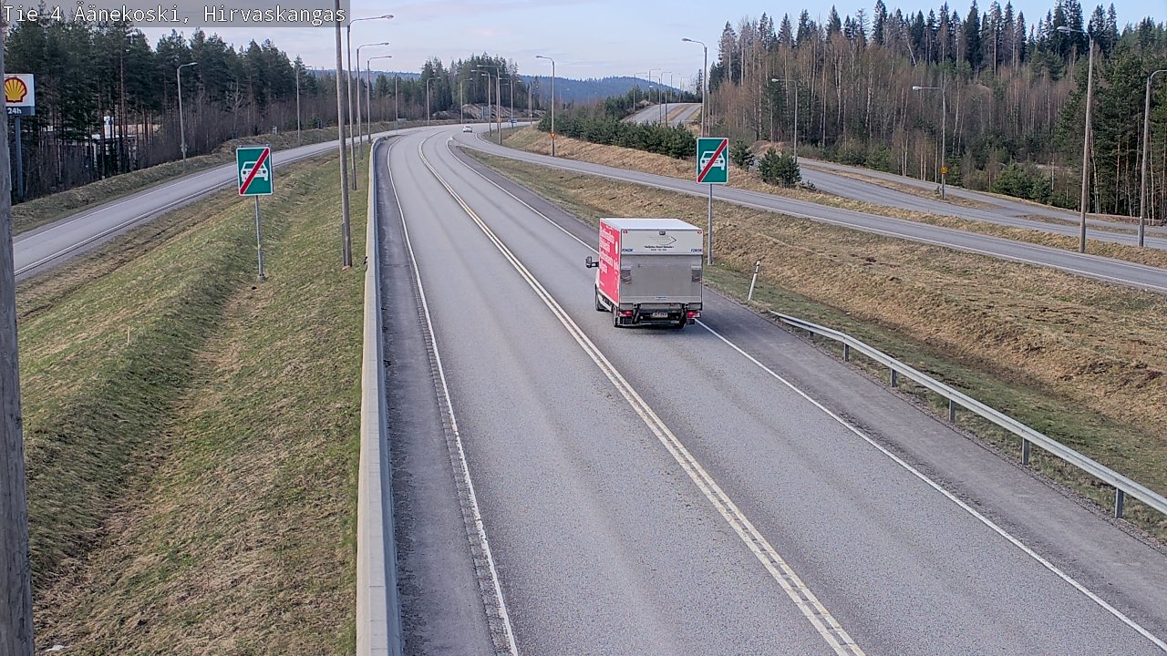 Weather Camera Image Road 4 Äänekoski, Hirvaskangas, Äänekoski, Keski-Suomi