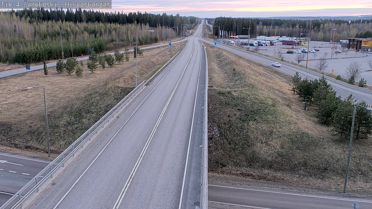Weather Camera Image Väg 4 Äänekoski, Hirvaskangas, Äänekoski, Keski-Suomi