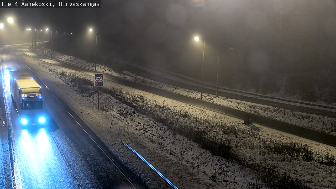 Weather Camera Image Väg 4 Äänekoski, Hirvaskangas, Äänekoski, Keski-Suomi