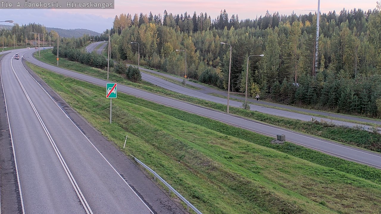 Weather Camera Image Road 4 Äänekoski, Hirvaskangas, Äänekoski, Keski-Suomi
