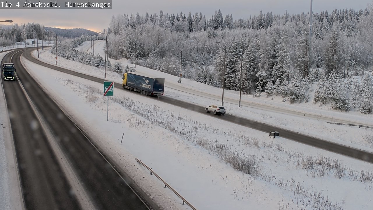 Weather Camera Image Road 4 Äänekoski, Hirvaskangas, Äänekoski, Keski-Suomi