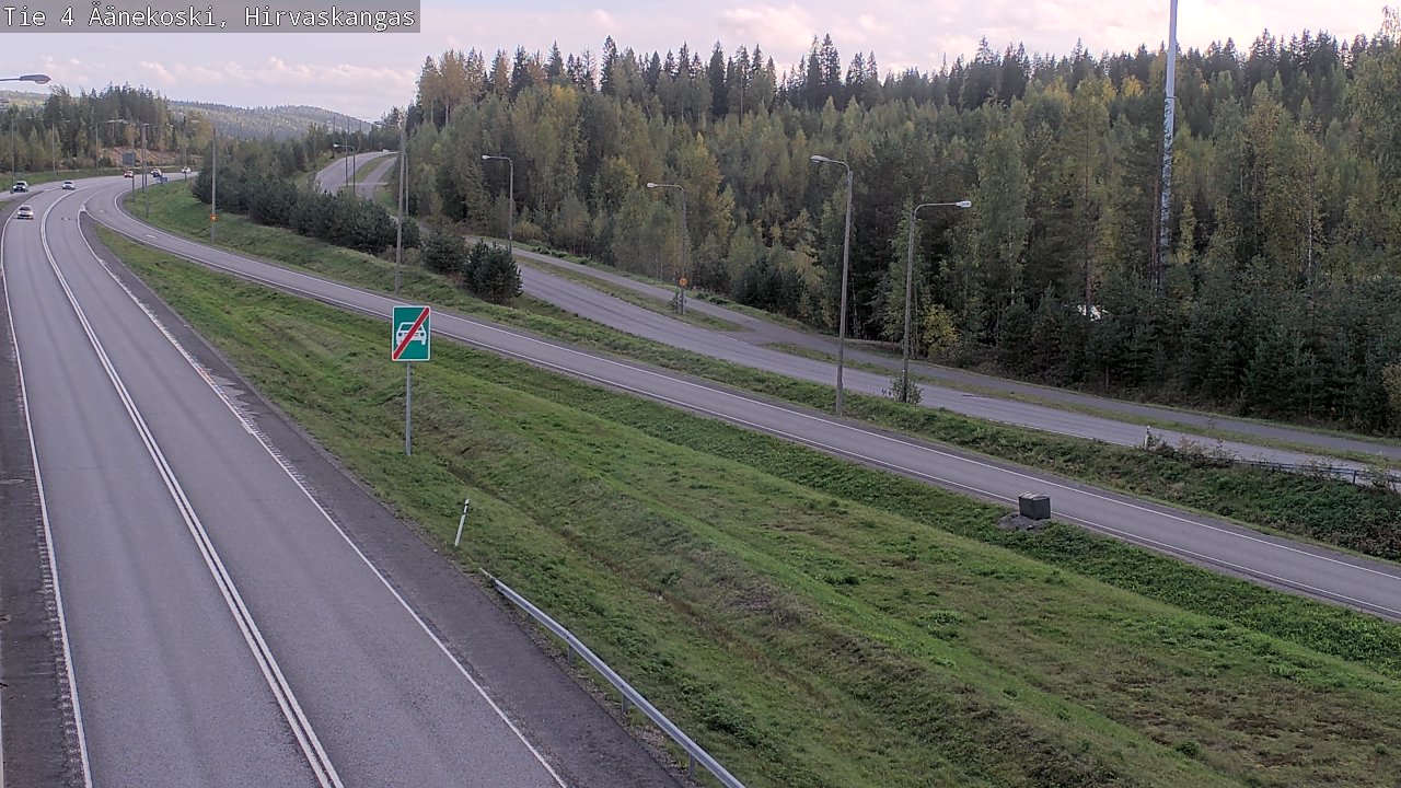 Weather Camera Image Road 4 Äänekoski, Hirvaskangas, Äänekoski, Keski-Suomi