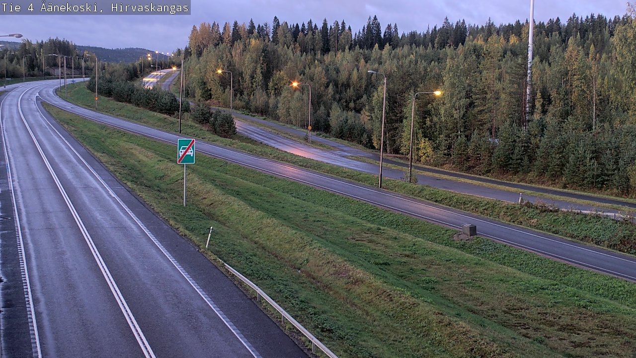 Weather Camera Image Road 4 Äänekoski, Hirvaskangas, Äänekoski, Keski-Suomi
