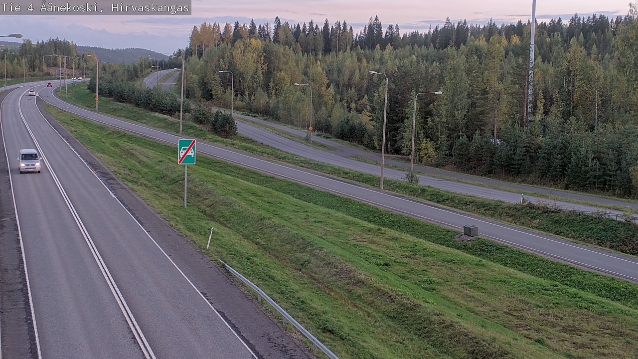 Weather Camera Image Road 4 Äänekoski, Hirvaskangas, Äänekoski, Keski-Suomi