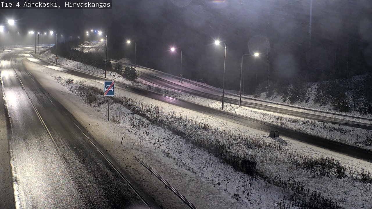 Weather Camera Image Väg 4 Äänekoski, Hirvaskangas, Äänekoski, Keski-Suomi