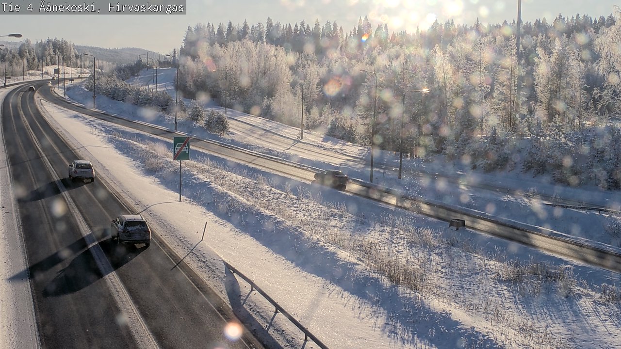 Weather Camera Image Road 4 Äänekoski, Hirvaskangas, Äänekoski, Keski-Suomi