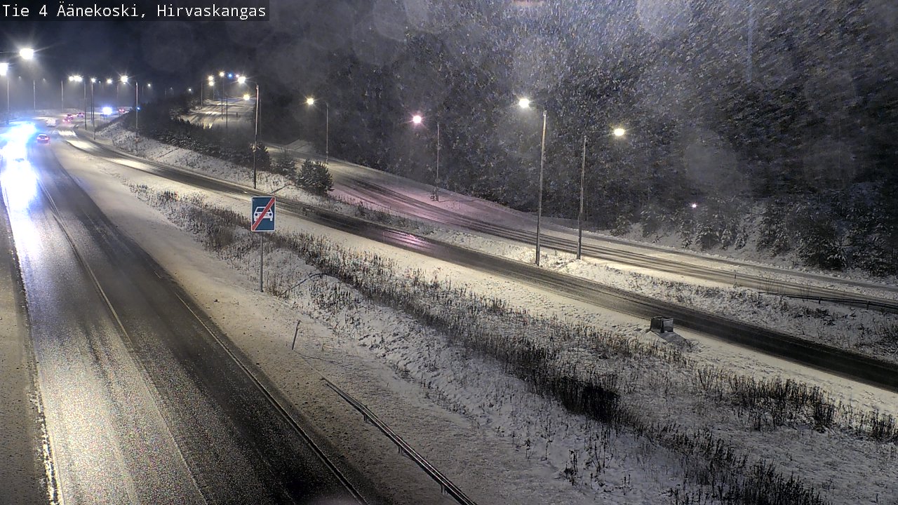Weather Camera Image Väg 4 Äänekoski, Hirvaskangas, Äänekoski, Keski-Suomi