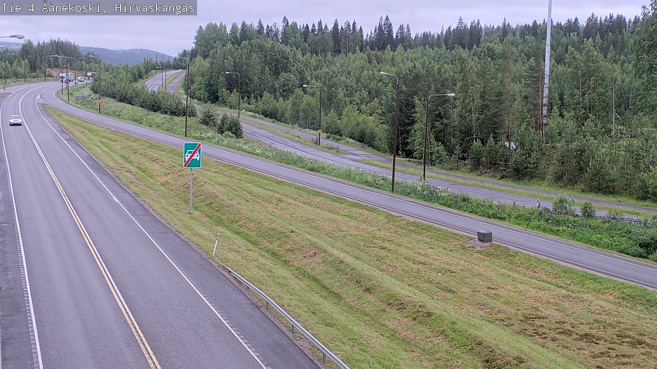 Weather Camera Image Väg 4 Äänekoski, Hirvaskangas, Äänekoski, Keski-Suomi