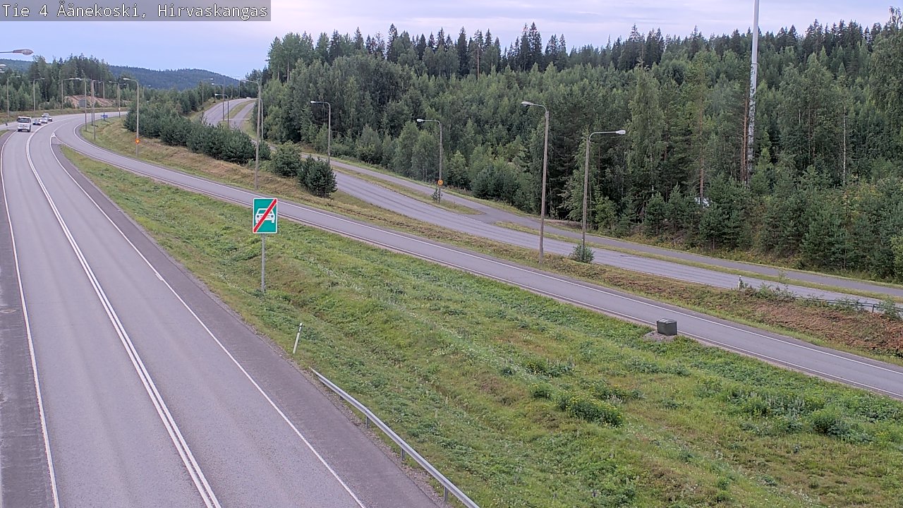 Weather Camera Image Road 4 Äänekoski, Hirvaskangas, Äänekoski, Keski-Suomi