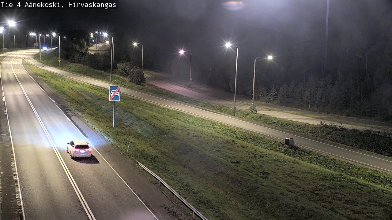 Weather Camera Image Road 4 Äänekoski, Hirvaskangas, Äänekoski, Keski-Suomi