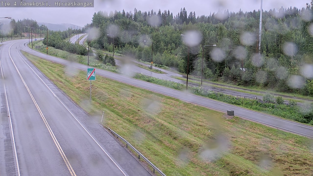 Weather Camera Image Road 4 Äänekoski, Hirvaskangas, Äänekoski, Keski-Suomi