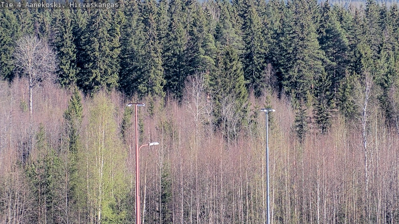 Weather Camera Image Väg 4 Äänekoski, Hirvaskangas, Äänekoski, Keski-Suomi