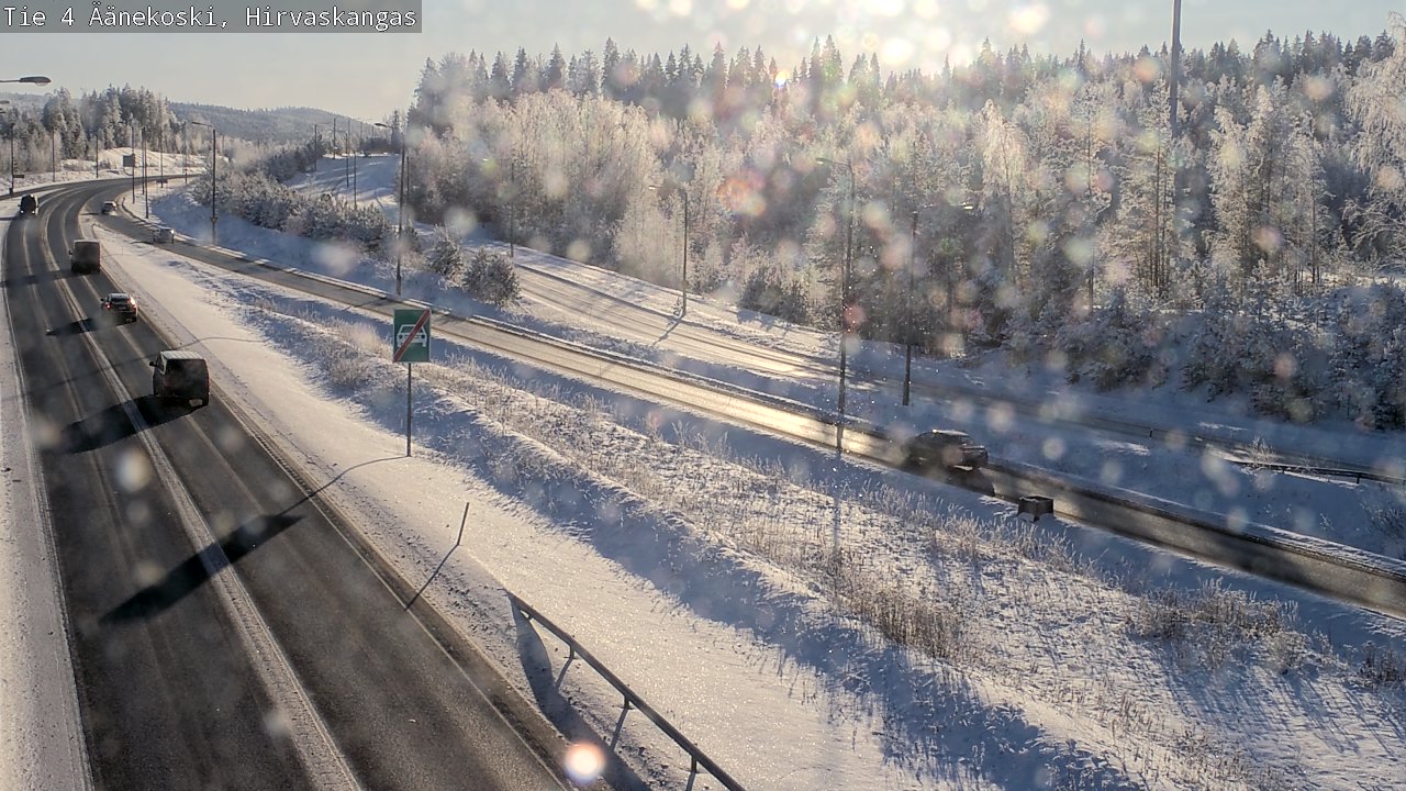 Weather Camera Image Road 4 Äänekoski, Hirvaskangas, Äänekoski, Keski-Suomi