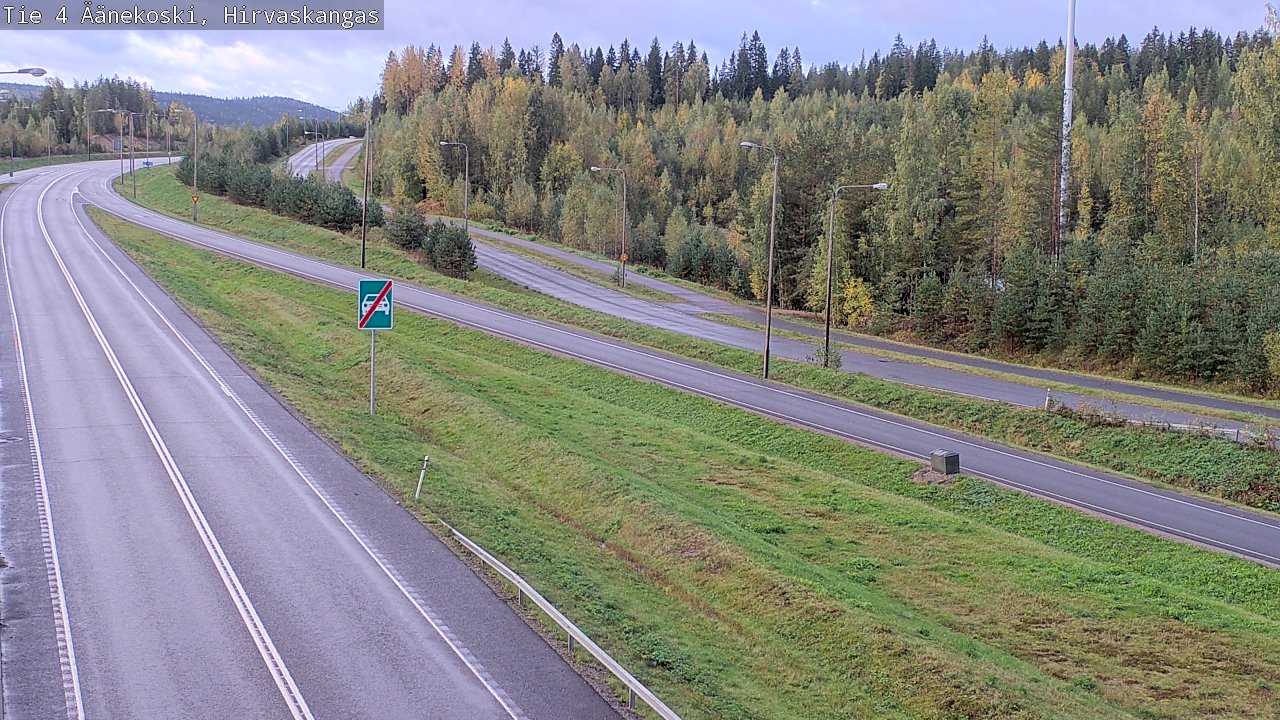 Weather Camera Image Road 4 Äänekoski, Hirvaskangas, Äänekoski, Keski-Suomi