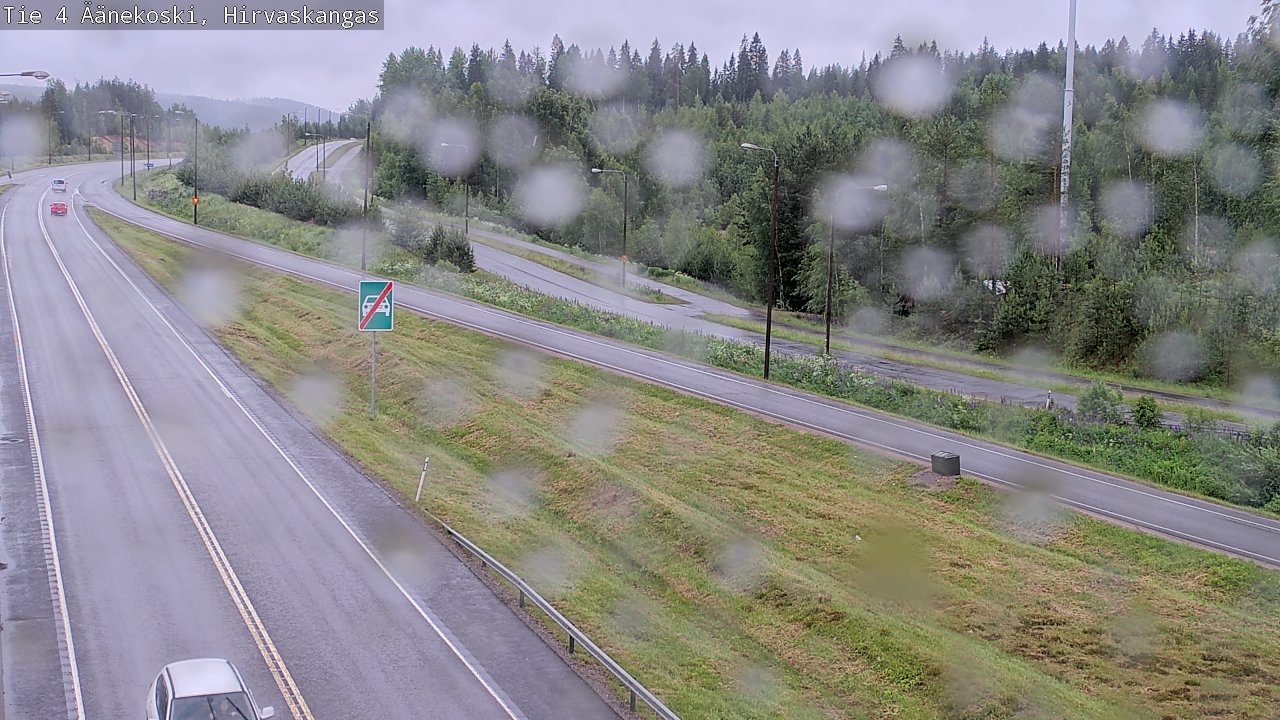 Weather Camera Image Väg 4 Äänekoski, Hirvaskangas, Äänekoski, Keski-Suomi