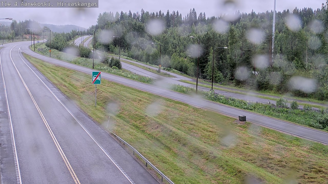 Weather Camera Image Väg 4 Äänekoski, Hirvaskangas, Äänekoski, Keski-Suomi